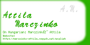 attila marczinko business card